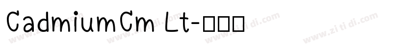 CadmiumCm Lt字体转换